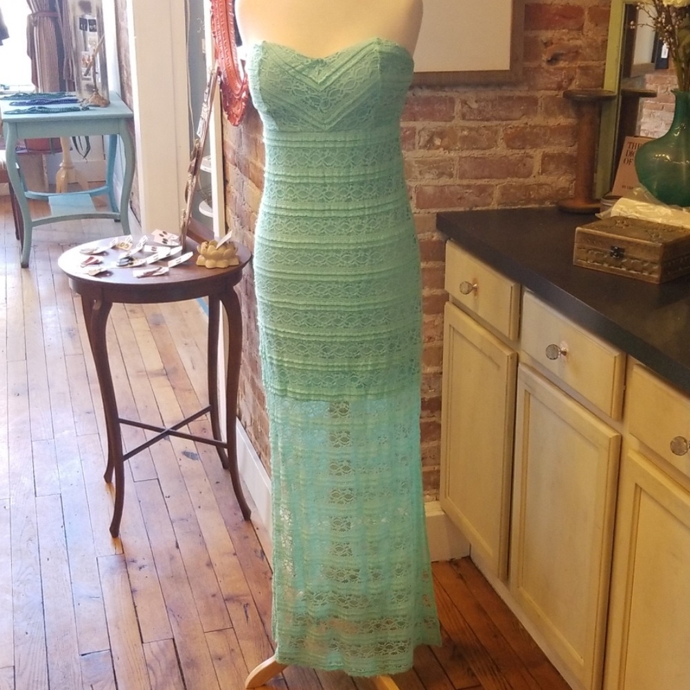 Vanity Strapless lace dress